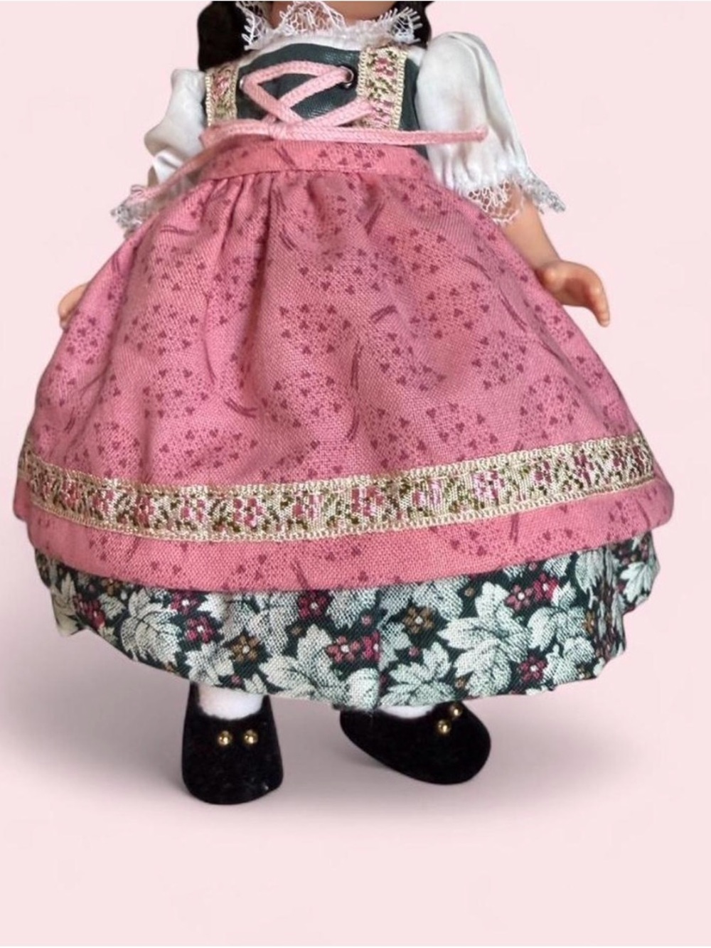 Madame Alexander Brigetta Pink Dress Doll with Black Hair and White Blouse - Picture 2 of 7